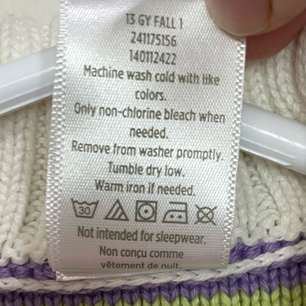 2013 Gymboree Corgi Line Multi Stripe Sweater size 2T - Picture 9 of 10